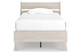 Socalle Natural Twin Panel Platform Bed