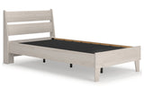 Socalle Natural Twin Panel Platform Bed