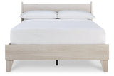 Socalle Natural Full Panel Platform Bed