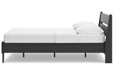 Socalle Black Full Panel Platform Bed