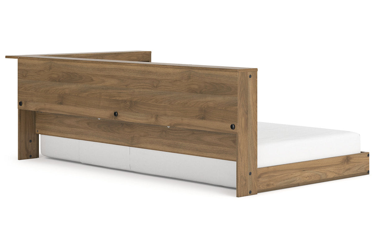 Deanlow Honey Twin Bookcase Storage Bed