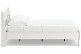 Socalle Two-tone Full Panel Platform Bed