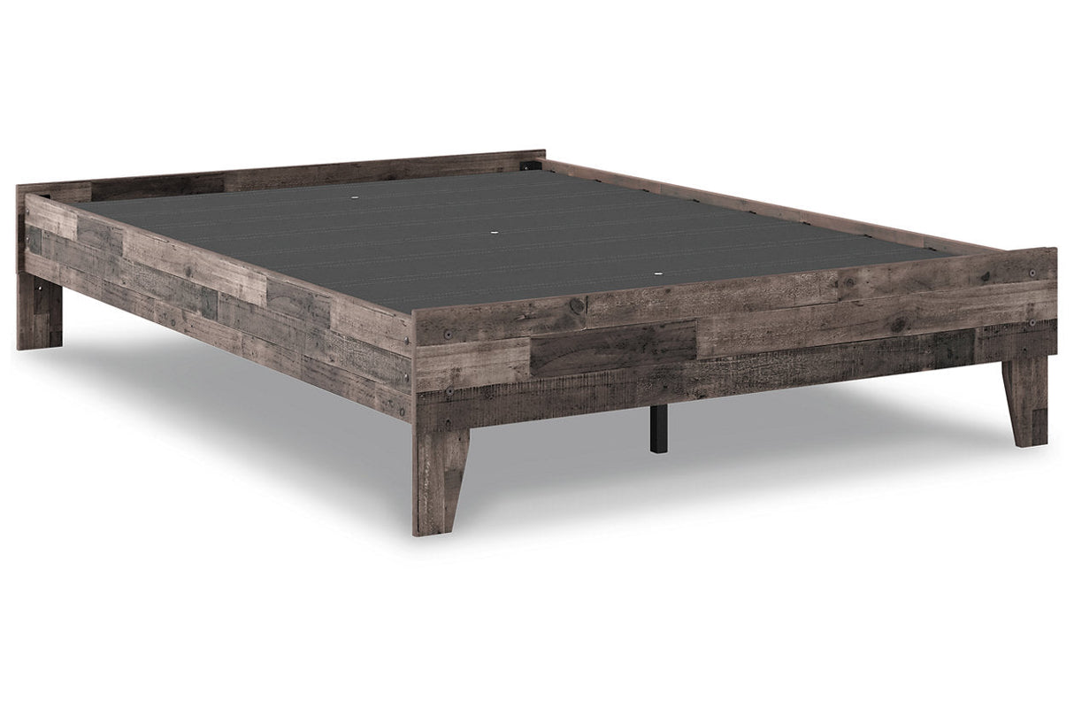 Neilsville Multi Gray Full Platform Bed