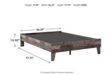 Neilsville Multi Gray Full Platform Bed