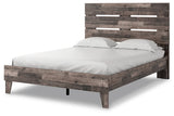 Neilsville Multi Gray Queen Panel Platform Bed