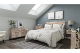 Neilsville Whitewash Queen Panel Platform Bed