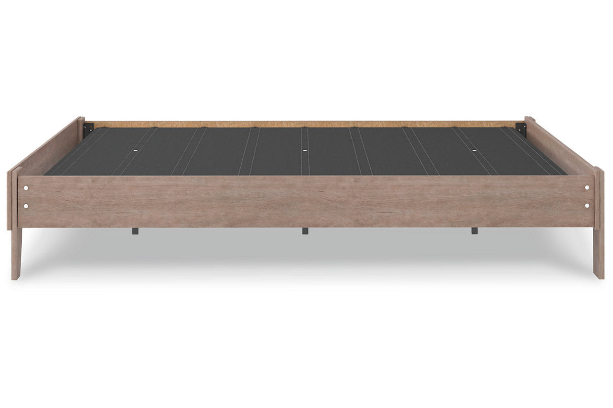 Flannia Gray Queen Platform Bed