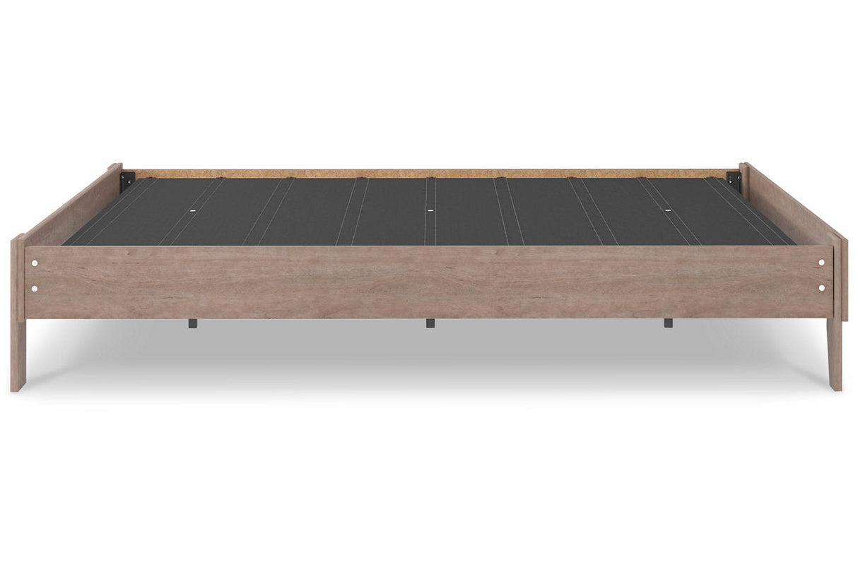 Flannia Gray Queen Platform Bed