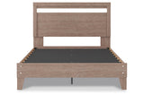 Flannia Gray Queen Panel Platform Bed