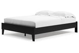 Finch Black Queen Platform Bed