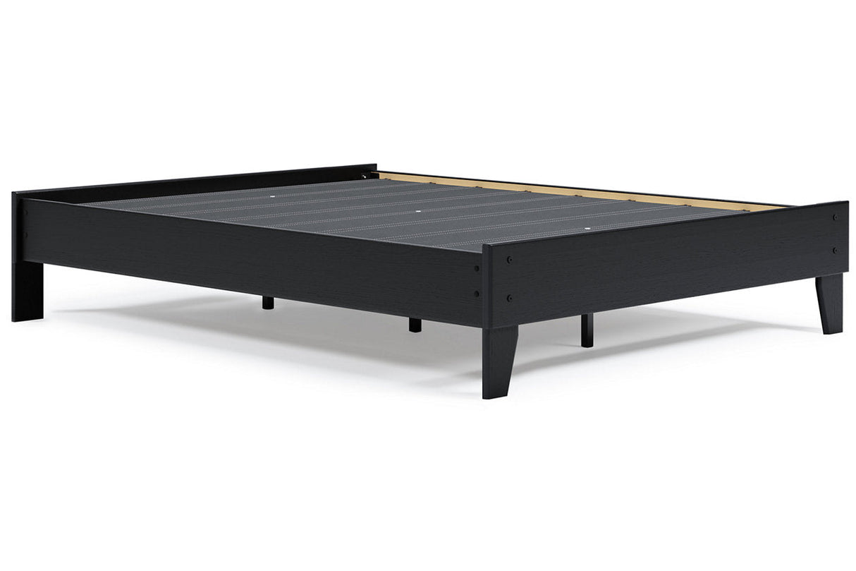 Finch Black Queen Platform Bed