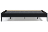 Finch Black Queen Platform Bed