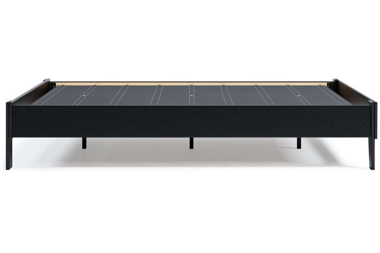 Finch Black Queen Platform Bed