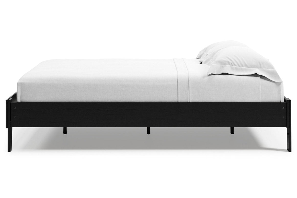 Finch Black Queen Platform Bed