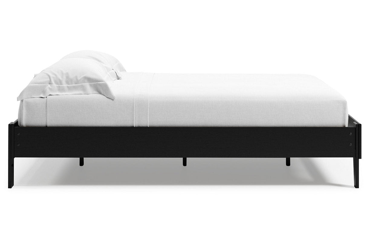 Finch Black Queen Platform Bed