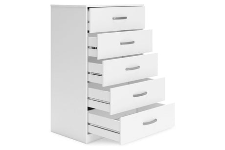 Flannia White Chest of Drawers