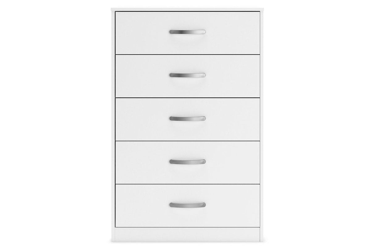 Flannia White Chest of Drawers