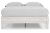 Shawburn Whitewash Full Platform Bed