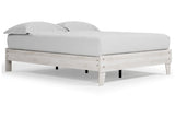 Shawburn Whitewash Queen Platform Bed