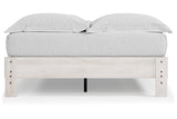 Shawburn Whitewash Queen Platform Bed