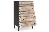 Piperton Two-tone Brown/Black Chest of Drawers