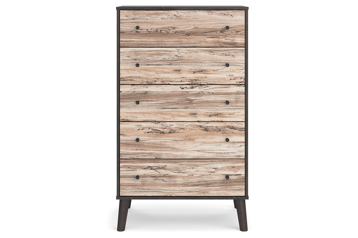 Piperton Two-tone Brown/Black Chest of Drawers