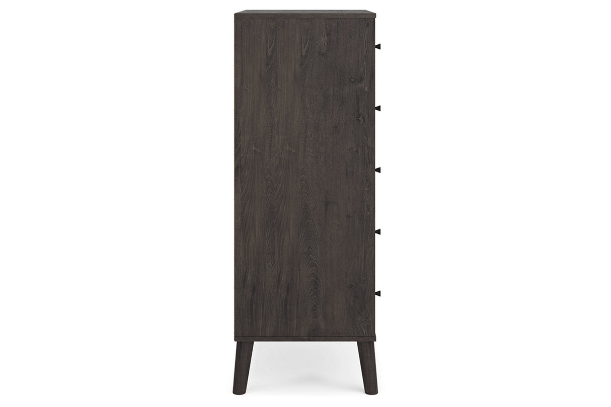 Piperton Two-tone Brown/Black Chest of Drawers