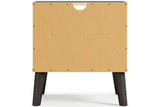 Piperton Two-tone Brown/Black Nightstand