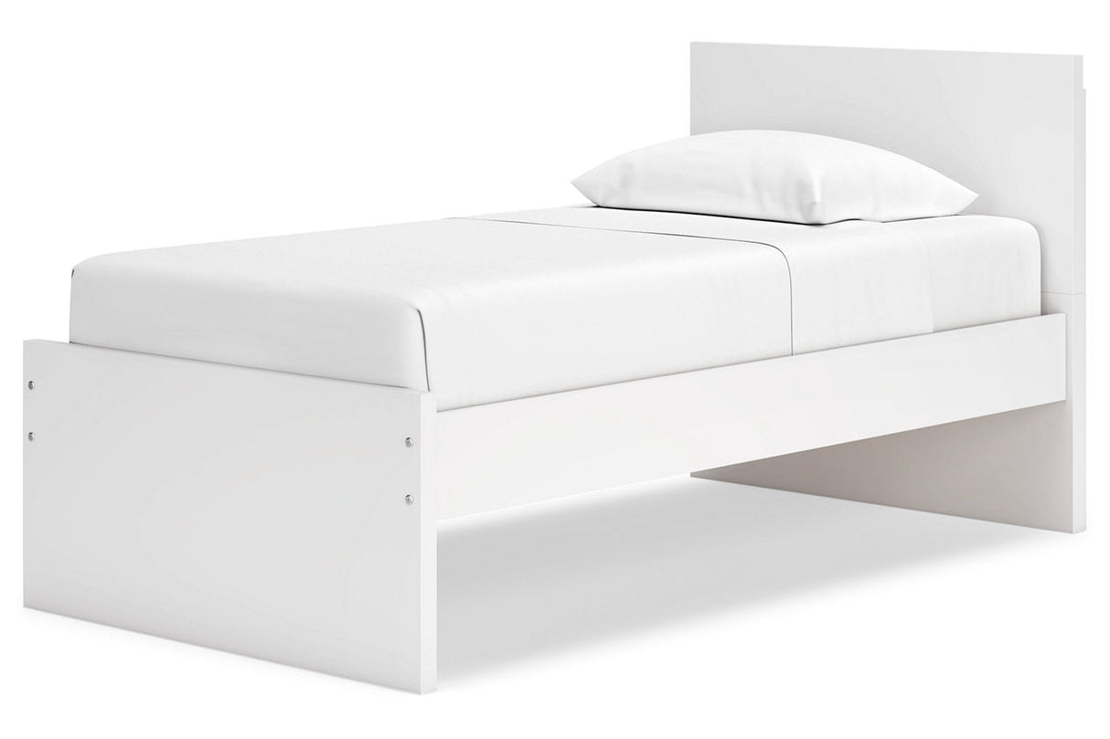 Onita White Twin Panel Platform Bed