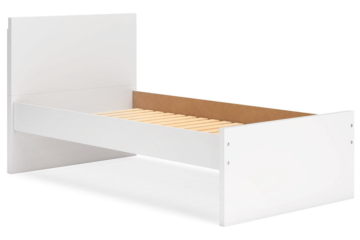 Onita White Twin Panel Platform Bed