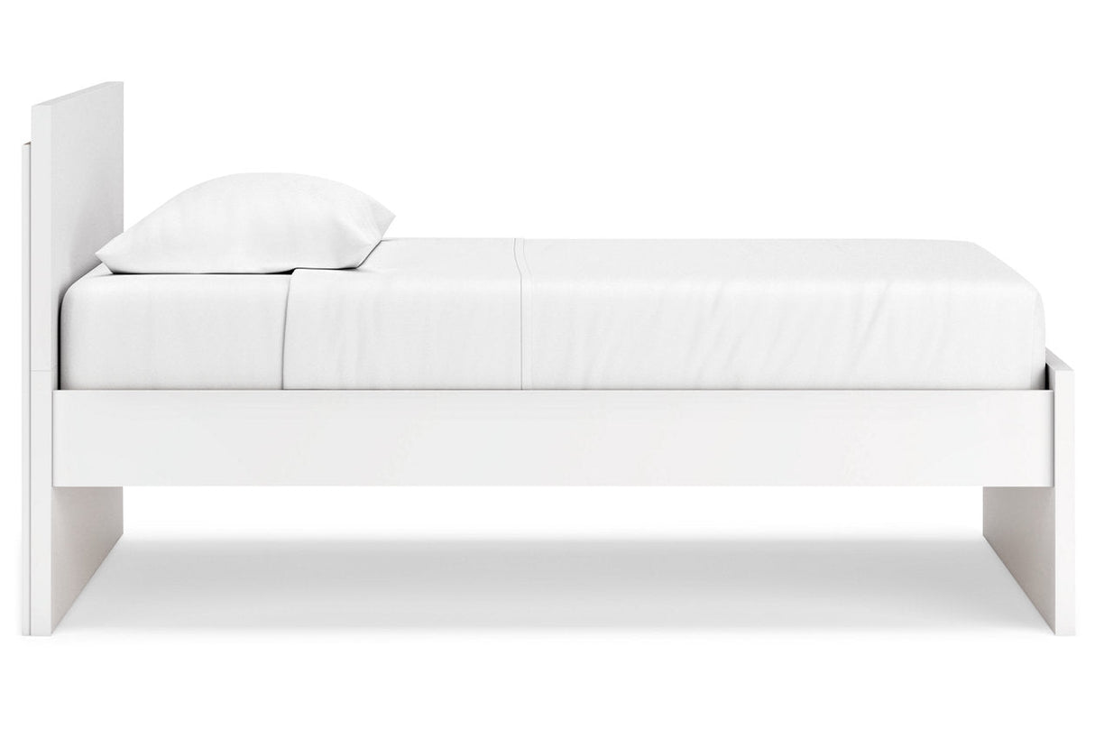 Onita White Twin Panel Platform Bed