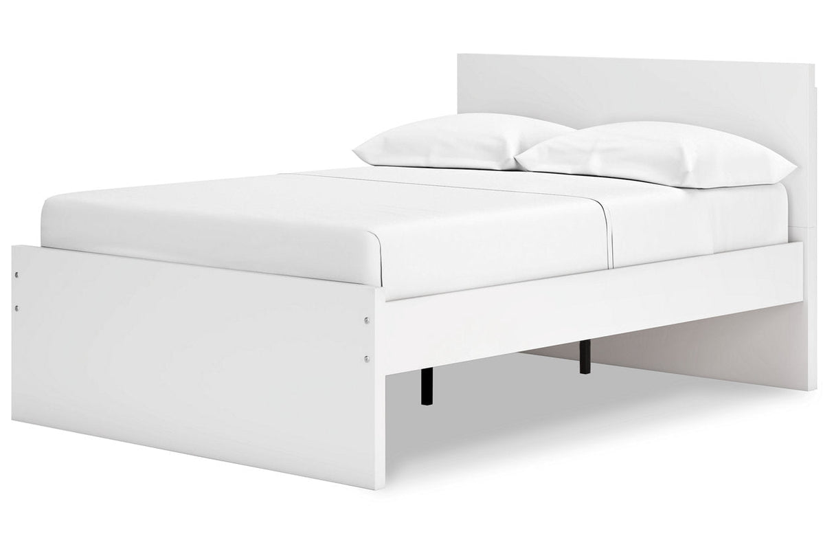 Onita White Full Panel Platform Bed