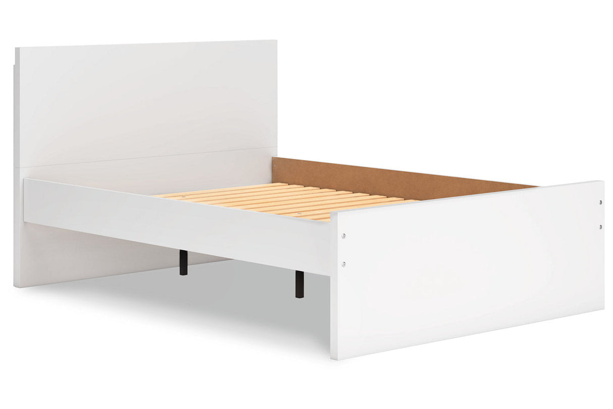 Onita White Full Panel Platform Bed