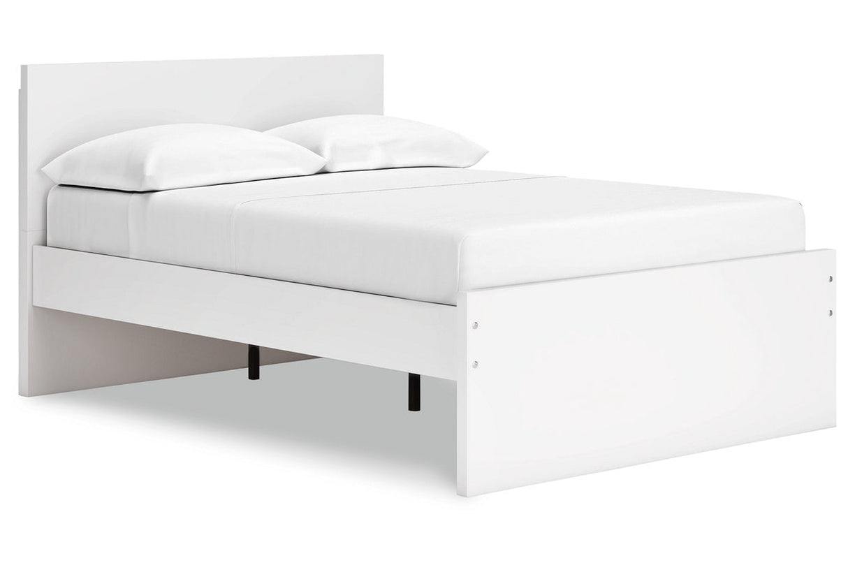 Onita White Full Panel Platform Bed