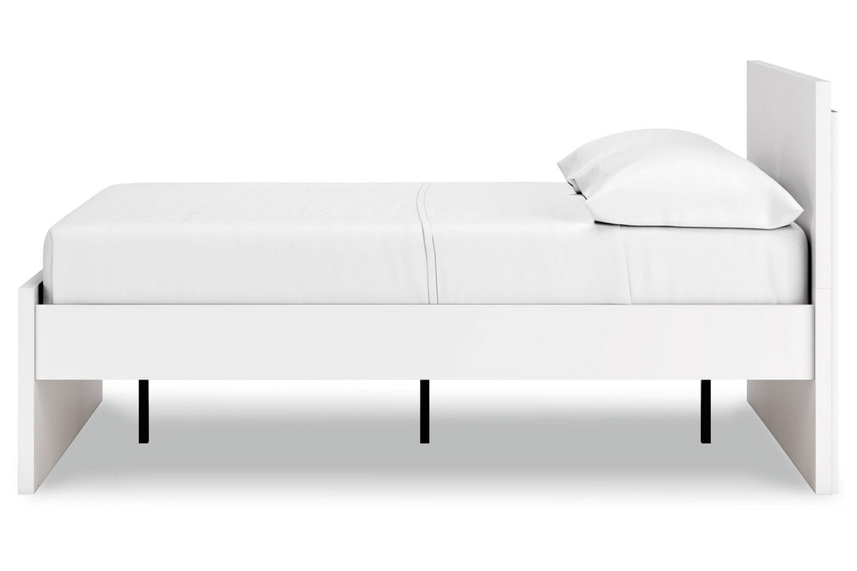 Onita White Full Panel Platform Bed