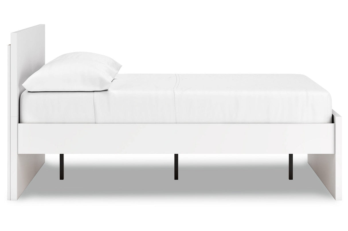 Onita White Full Panel Platform Bed