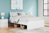 Onita White Queen Platform Bed