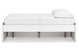 Onita White Full Platform Bed with 1 Side Storage