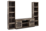 Derekson Multi Gray 3-Piece Entertainment Center