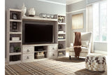 Willowton Whitewash 4-Piece Entertainment Center