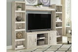 Bellaby Whitewash 4-Piece Entertainment Center