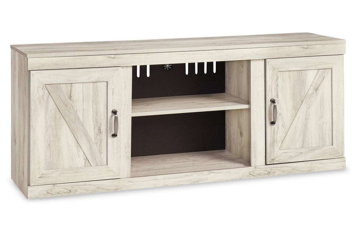 Bellaby Whitewash 4-Piece Entertainment Center