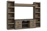 Trinell Brown 4-Piece Entertainment Center