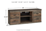 Trinell Brown 60" TV Stand