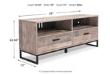 Neilsville Multi Gray 59" TV Stand