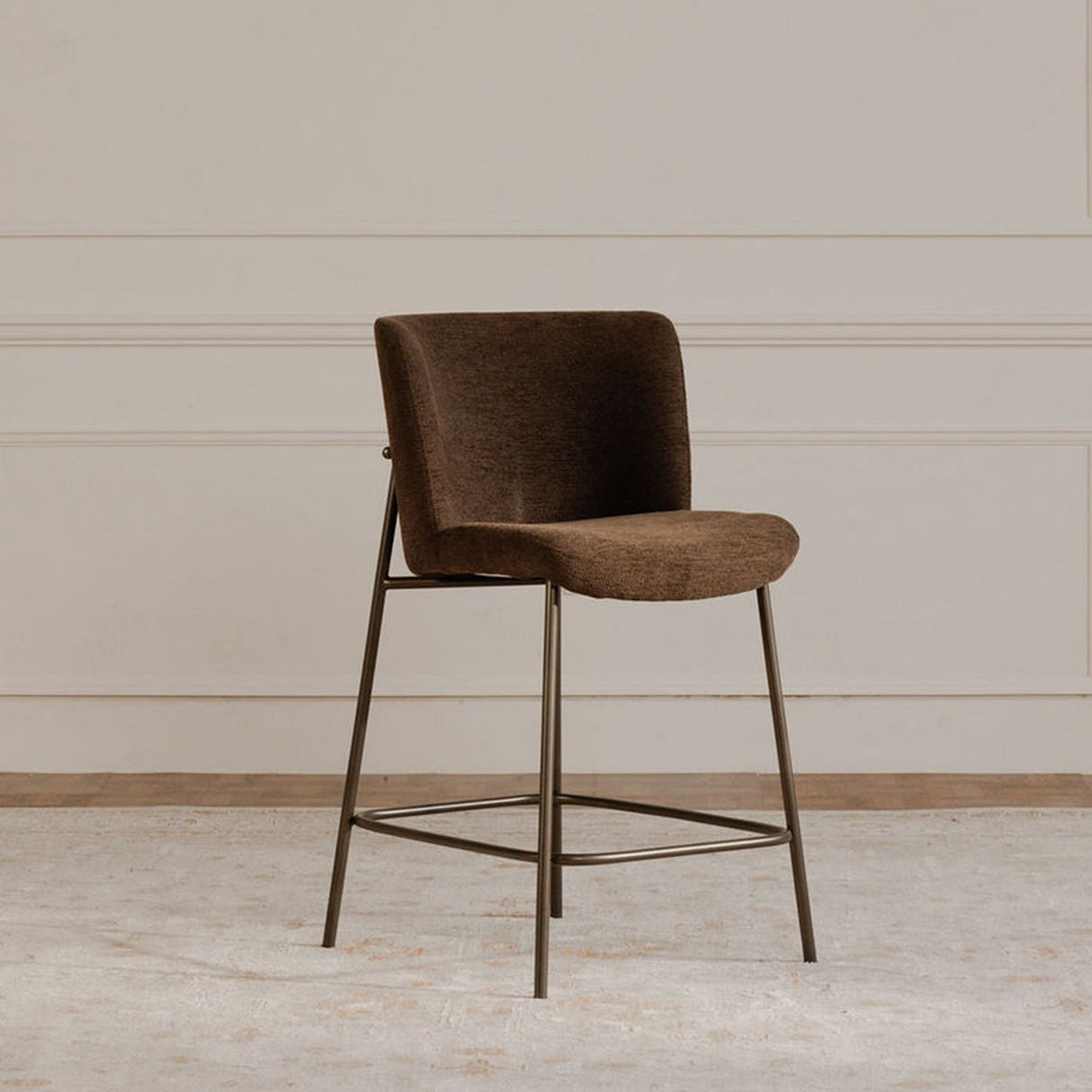 Early Dark Brown Counter Stool by Moe's Home at Eve Furniture