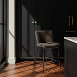 Early Dark Brown Counter Stool by Moe's Home at Eve Furniture