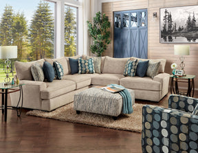 Eastleigh Tan Sectional by Furniture of America at Eve Furniture