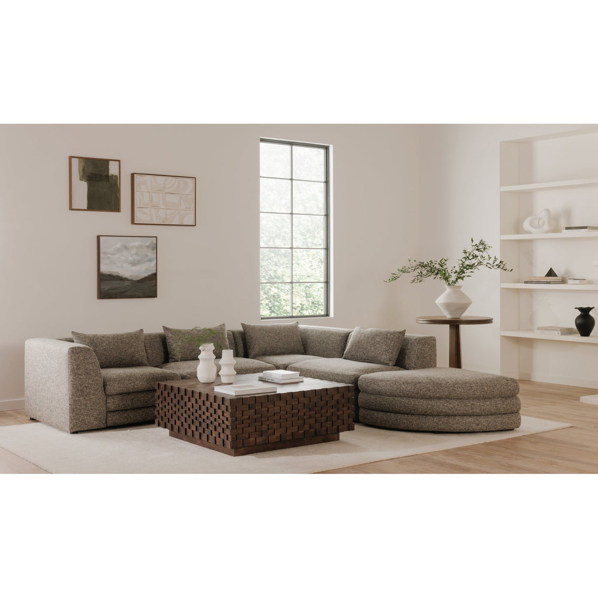 Easton Brown Storage Coffee Table by Moe's Home at Eve Furniture