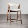 Ebikon Walnut/Beige Counter Stool by Furniture of America at Eve Furniture